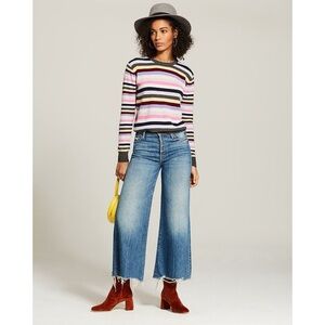 Mother Superior The Stunner Roller Ankle Chew Jeans (Sz 26) Wide Leg Crop